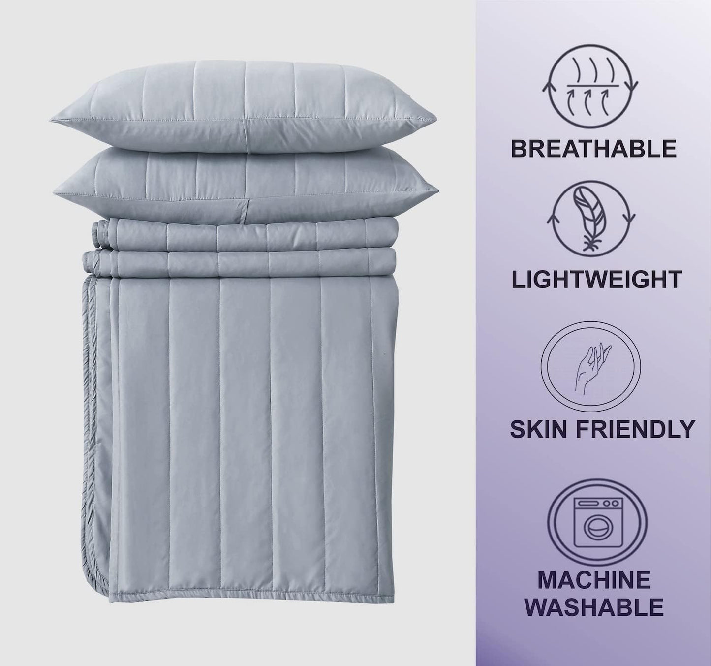 King Size Bedspreads Quilted Pattern - 3Pcs