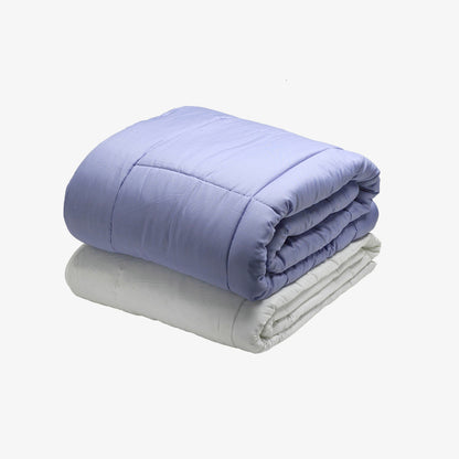 Plush white comforter