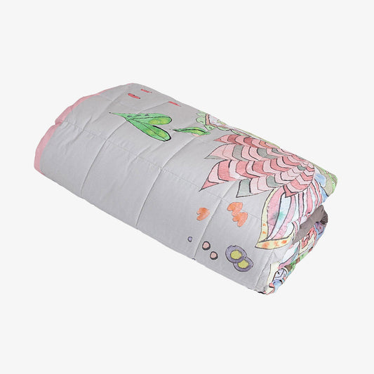 Elegant floral duvet