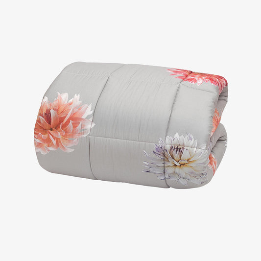 Floral print comforter
