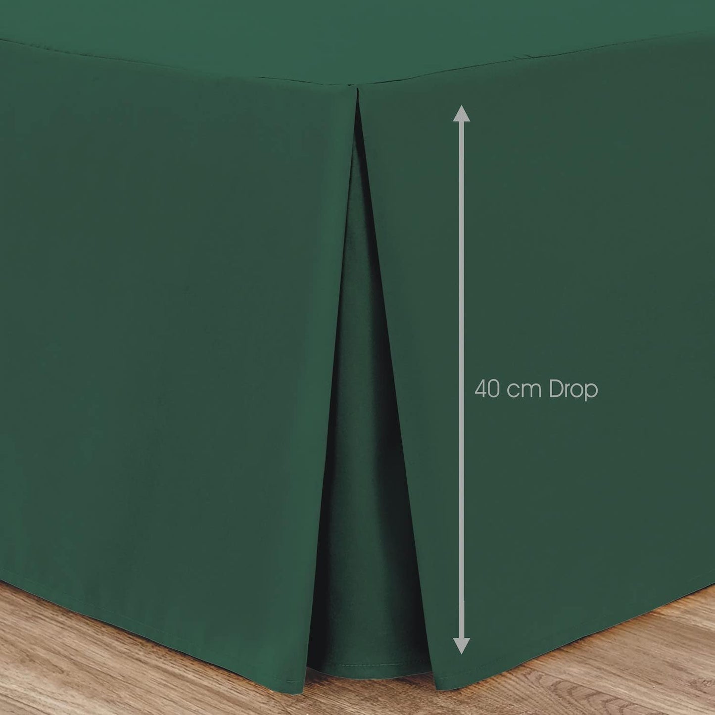 Box Pleated Base Valance Sheet Microfiber Soft Brushed