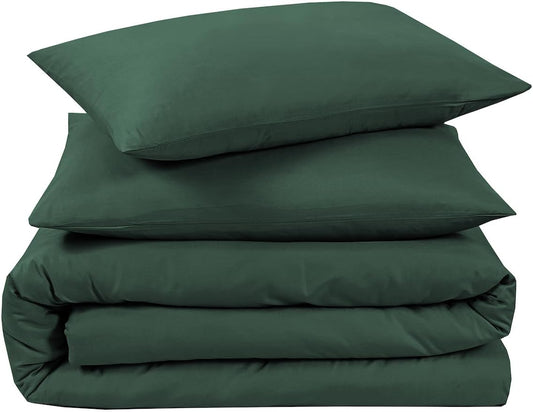 Plain Duvet Cover Set Soft Microfiber - 3Pcs
