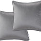 Velvet Cushion Covers 45x45 cm Pack of 2  Charcoal