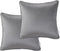 Velvet Cushion Covers 45x45 cm Pack of 2  Charcoal