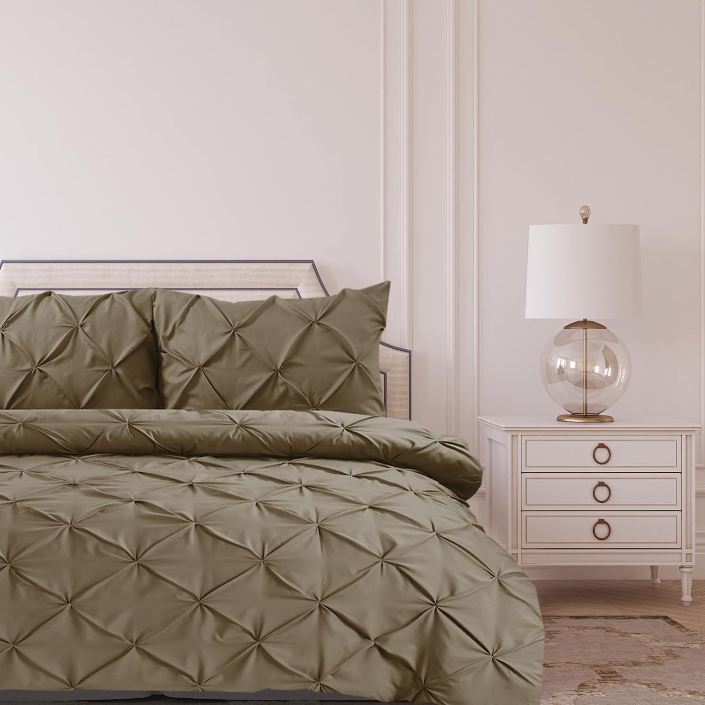 Pintuck Duvet Cover Sets 3 Pcs