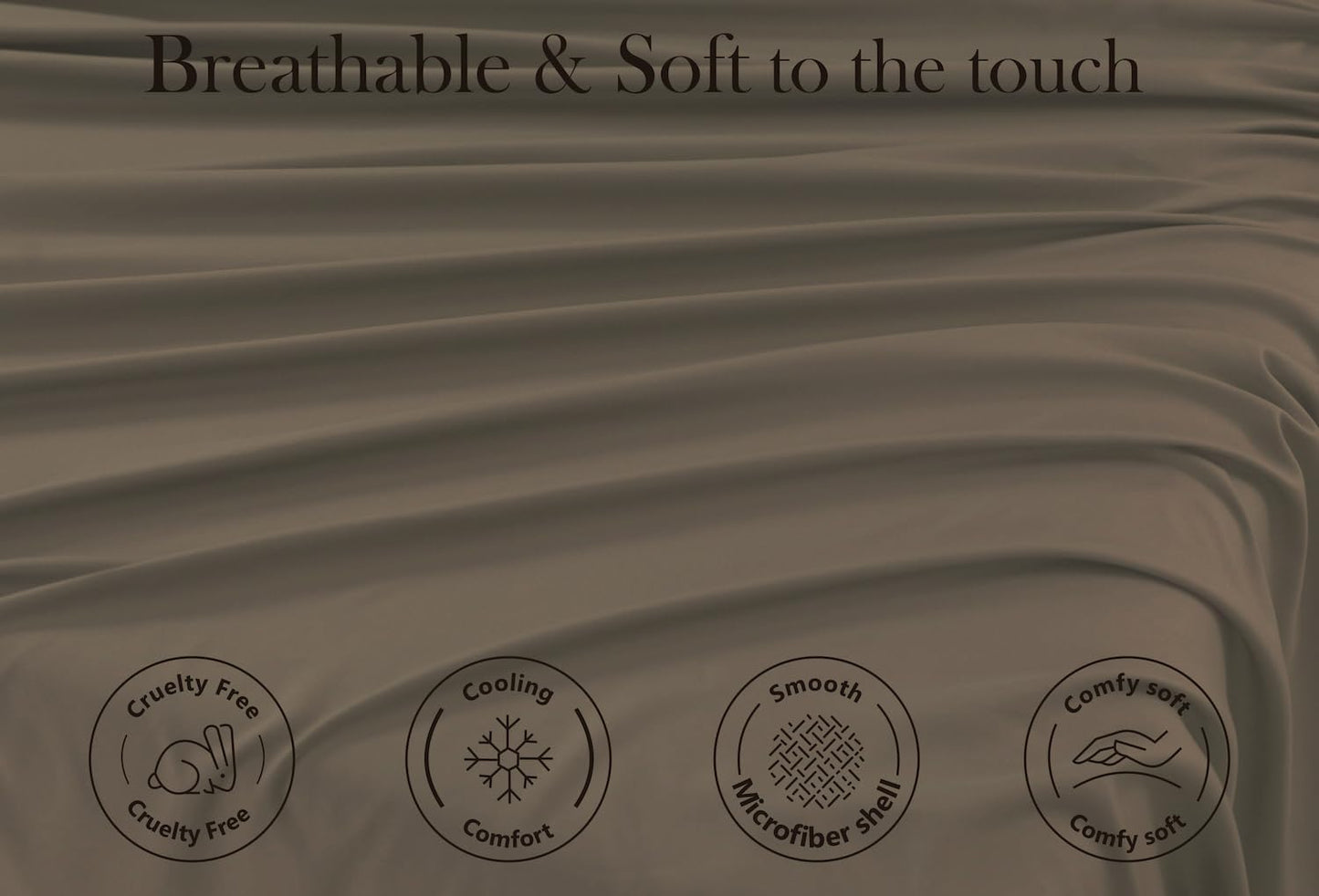 Plain Duvet Cover Set Soft Microfiber - 3Pcs