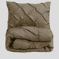 Pintuck Duvet Cover Set Pinch Pleat Soft Microfiber Quilt Cover - 3Pcs