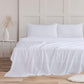 Fitted Sheets & Pillowcases Set King 4Pcs - Easy Care Brushed Microfiber