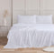 Fitted Sheets & Pillowcases Set King 4Pcs - Easy Care Brushed Microfiber