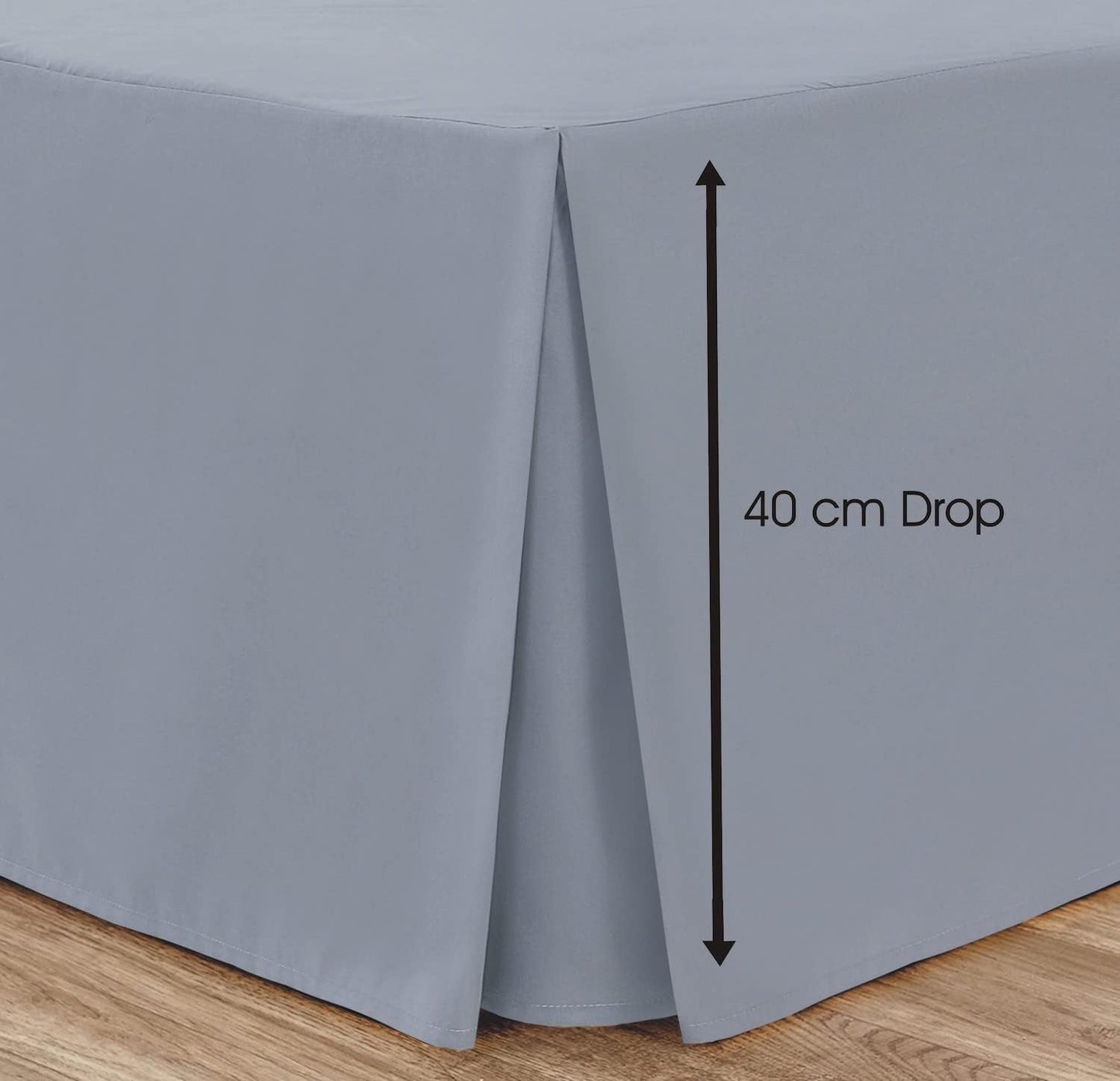 Box Pleated Base Valance Sheet Microfiber Soft Brushed