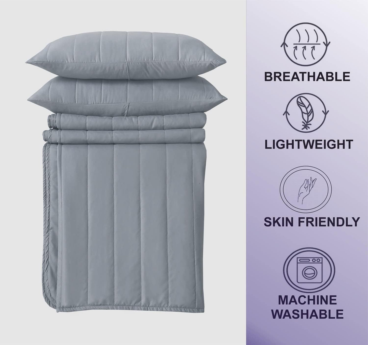 King Size Bedspreads Quilted Pattern - 3Pcs