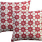 Cushion Cover Pack of 4 Geo Red Cushion 100% Cotton