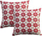 Cushion Cover Pack of 4 Geo Red Cushion 100% Cotton