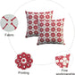 Cushion Cover Pack of 4 Geo Red Cushion 100% Cotton