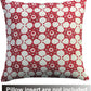 Cushion Cover Pack of 4 Geo Red Cushion 100% Cotton
