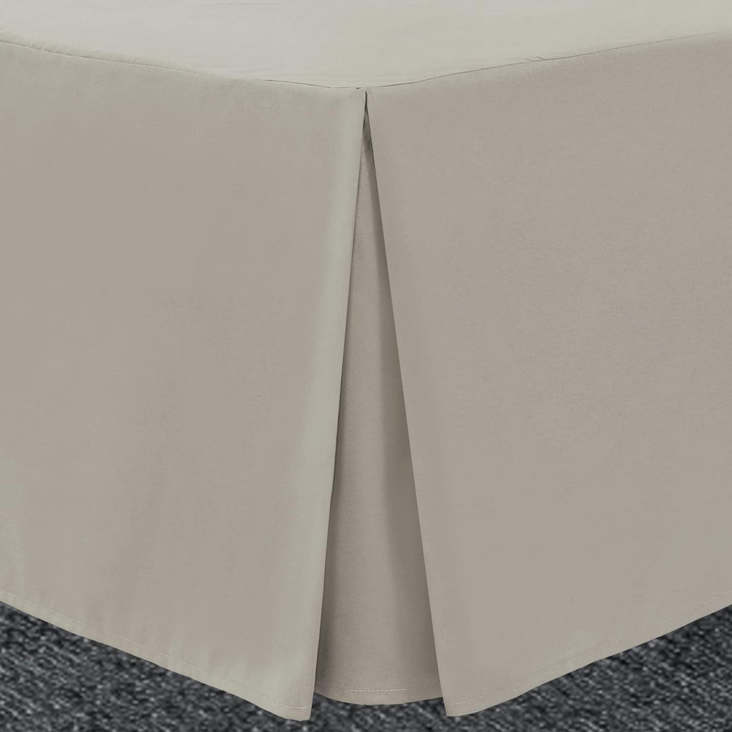 Box Pleated Base Valance Sheet Microfiber Soft Brushed