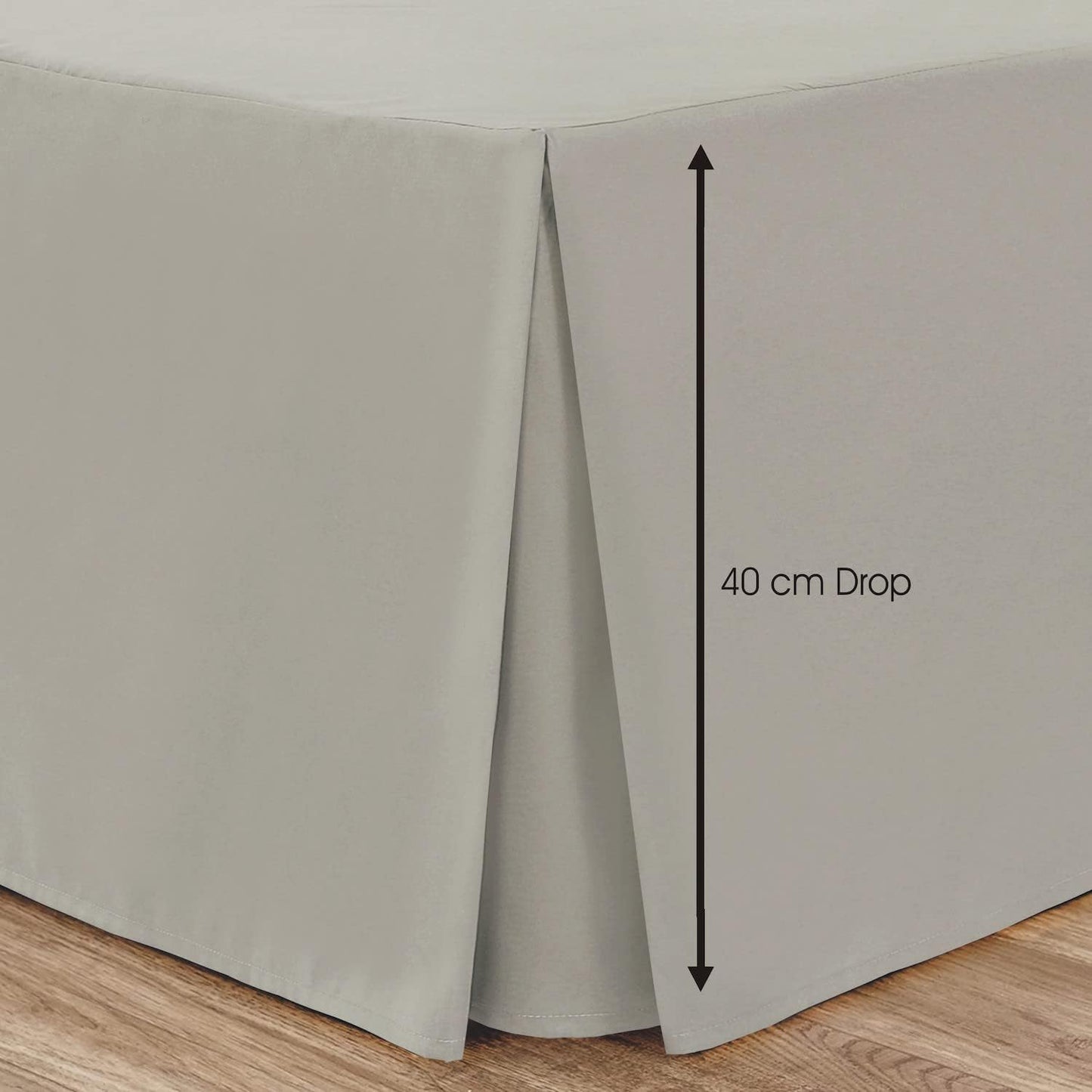 Box Pleated Base Valance Sheet Microfiber Soft Brushed