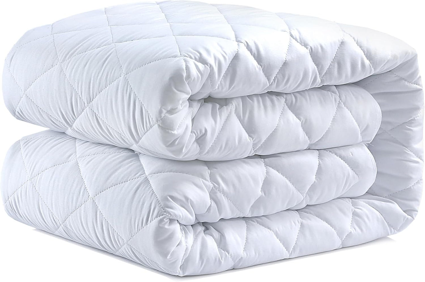 Quilted Mattress Protector 137x190 cm Deep up to 40cm Breathable, Hypoallergenic