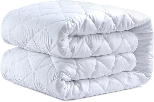 Quilted Mattress Protector 137x190 cm Deep up to 40cm Breathable, Hypoallergenic
