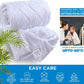 Quilted Mattress Protector 137x190 cm Deep up to 40cm Breathable, Hypoallergenic