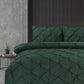 Pintuck Duvet Cover Set Pinch Pleat Soft Microfiber Quilt Cover - 3Pcs