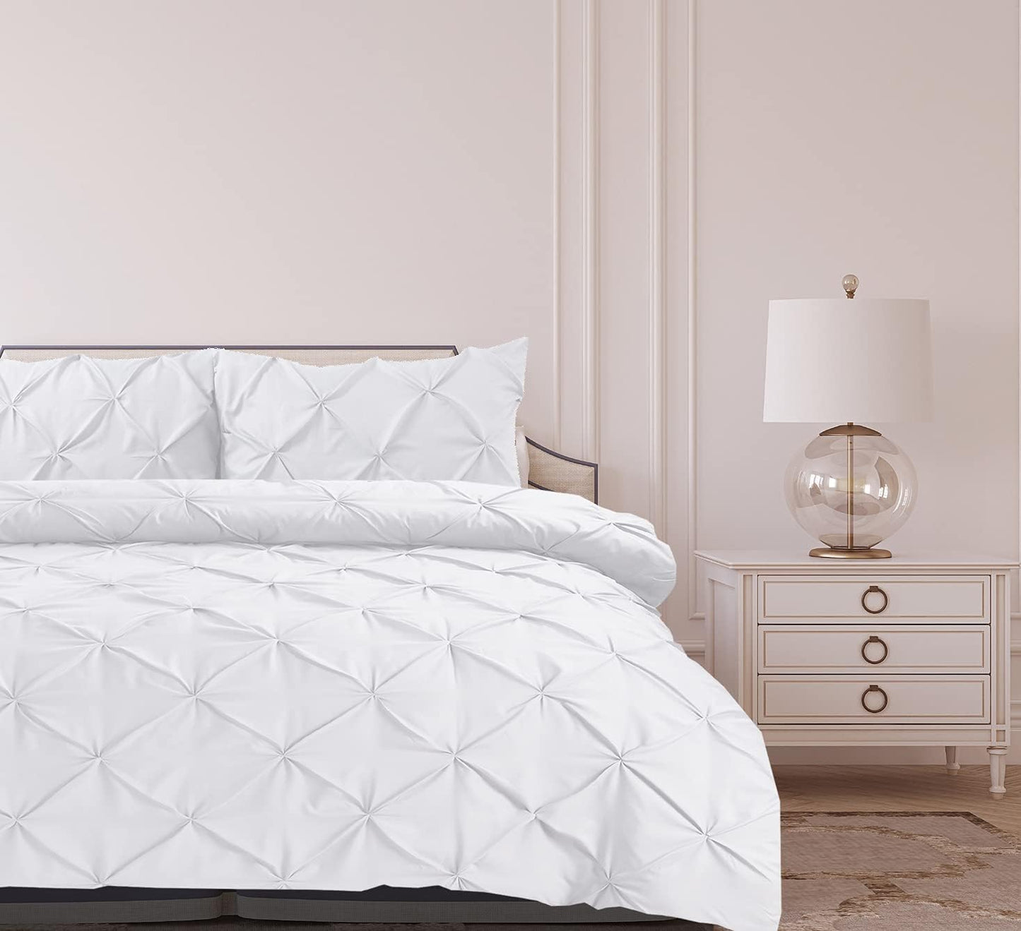 Pintuck Duvet Cover Sets 3 Pcs