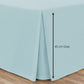 Box Pleated Base Valance Sheet Microfiber Soft Brushed