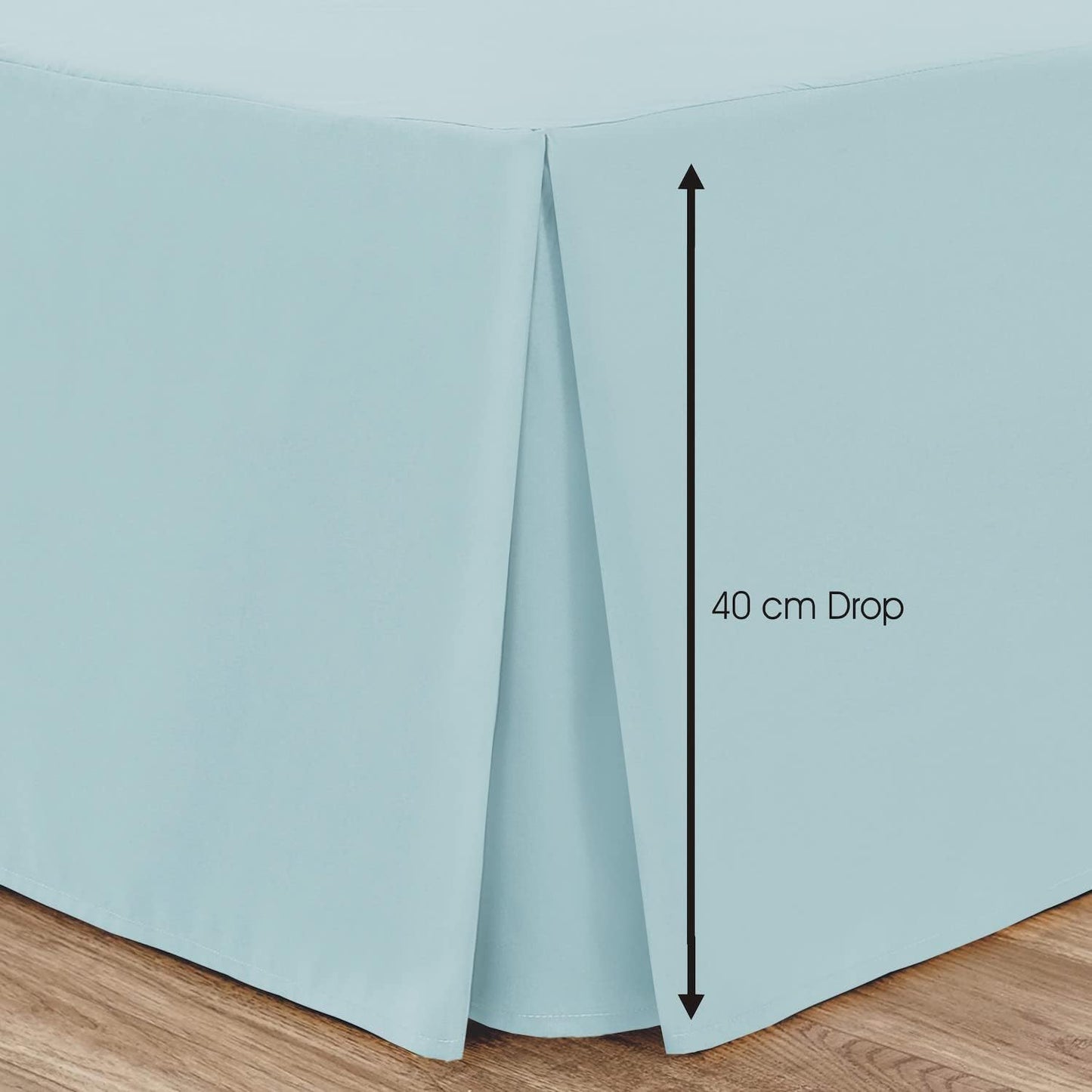 Box Pleated Base Valance Sheet Microfiber Soft Brushed