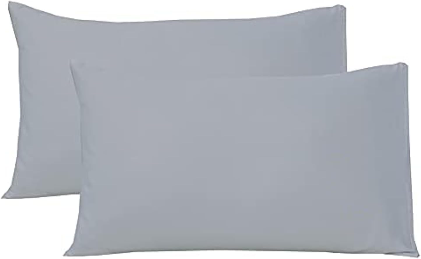 Brushed Microfiber Housewife Pillowcases 2 Pack Gray