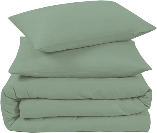 Plain Duvet Cover Set Soft Microfiber - 3Pcs