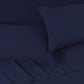 Brushed Microfiber Housewife Pillowcases 2 Pack Navy