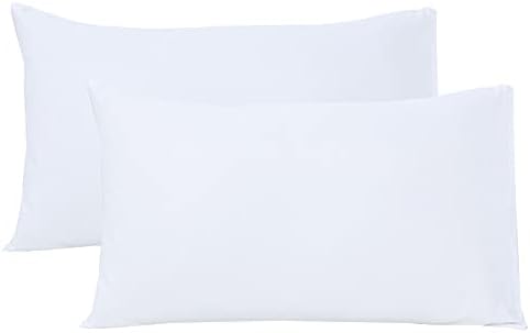 Brushed Microfiber Housewife Pillowcases 2 Pack White
