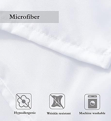 Brushed Microfiber Housewife Pillowcases 2 Pack White