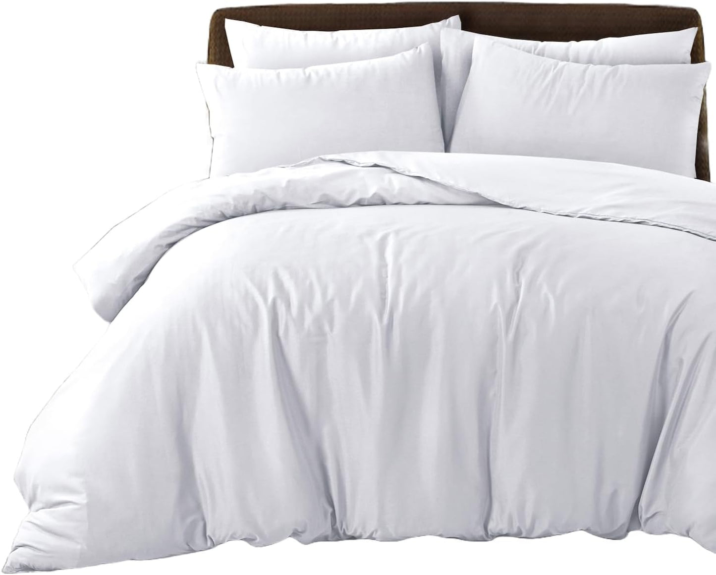 Plain Duvet Cover Set Soft Microfiber - 3Pcs