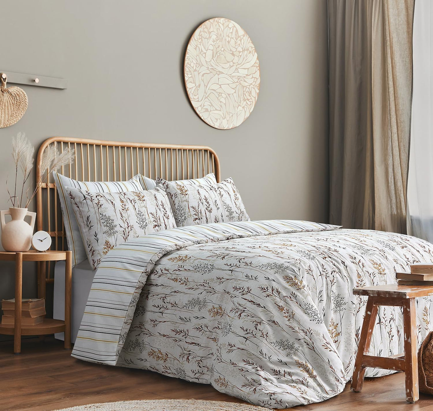 Premium Microfiber Printed Duvet Cover Sets Wildflowers