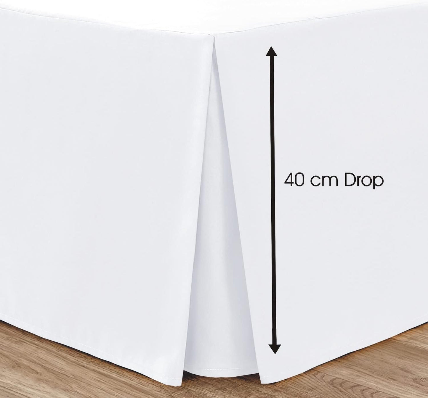 Box Pleated Base Valance Sheet Microfiber Soft Brushed